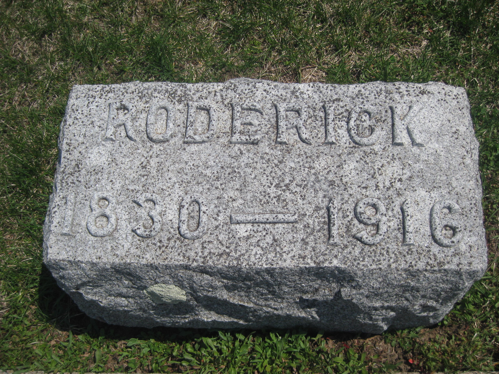 Photo of headstones/Roderick McLennan 1830-1916 hdstn Marengo Iowa